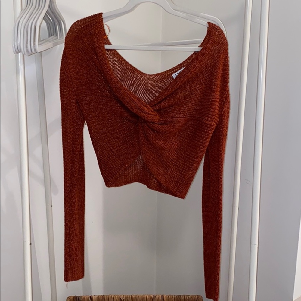 Terracotta/burnt orange sweater
